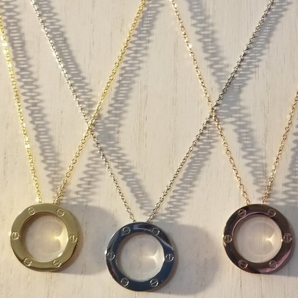 COPY - Stainless Steel Screw Necklace - Picture 2 of 4